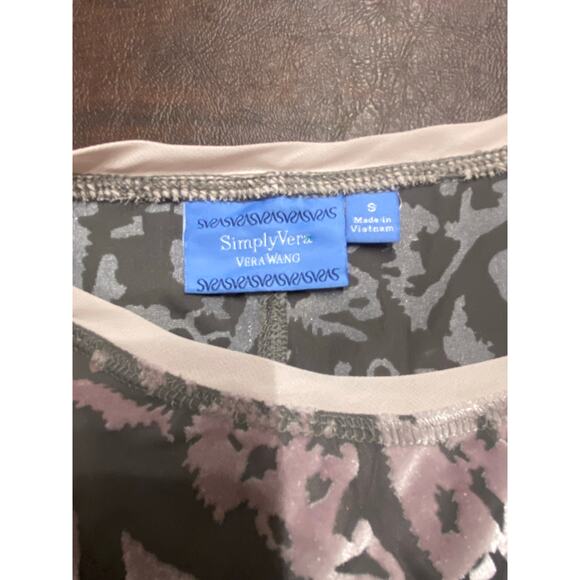 Burnout Mesh Pink Charcoal Semi-Sheer Layered Long Sleeve Top Whimsigoth Moody - Picture 5 of 8